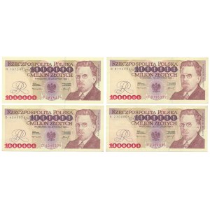 Set, 1 million gold 1993 (4 pieces).
