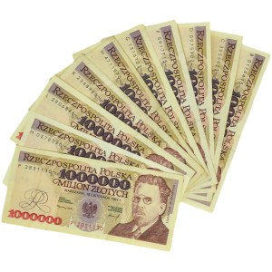 Sada, 1 milion zlatých 1993 (10 kusů)