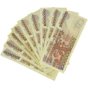 Sada, 1 milion zlatých 1993 (10 kusů)