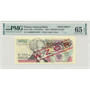 2 million 1993 - MODEL - A 0000000 - No.0266 - PMG 65 EPQ