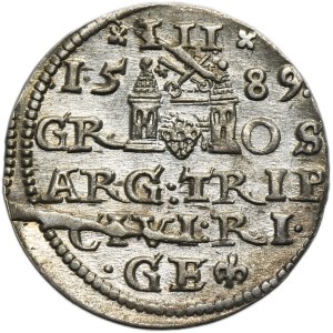 Sigismund III Vasa, 3 Groschen Riga 1589