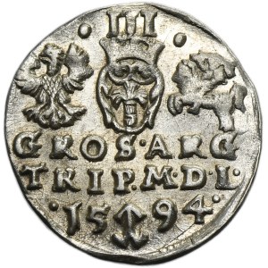 Sigismund III Vasa, 3 Groschen Vilnius 1594