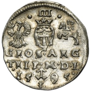 Sigismund III Vasa, 3 Groschen Vilinius 1595