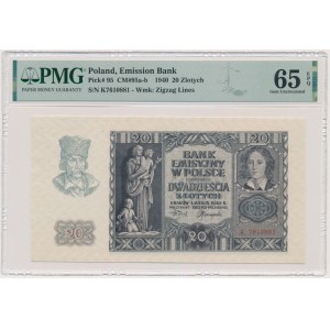 20 gold 1940 - K - PMG 65 EPQ