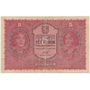 Czechoslovakia, 5 Korun 1919