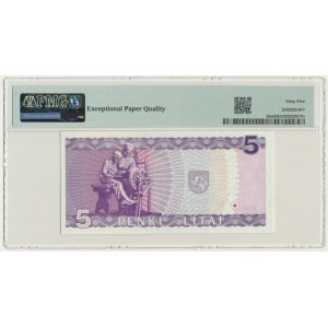 Lithuania, 5 Litai 1993 - PMG 65 EPQ