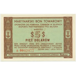 Baltona, $5 1973 - B - RARE AND BEAUTIFUL