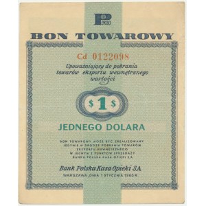 Pewex, 1 dolar 1960 - Cd - z klauzulą -