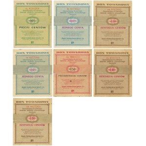 Pewex, set of 1-50 cents 1960 (7 pieces).