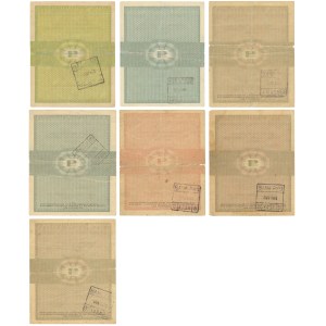 Pewex, set of 1-50 cents 1960 (7 pieces).