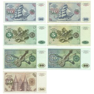 Germany, BDR, set 5-50 Mark 1980 (7 pcs.)