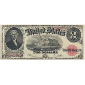 USA, Red Seal, 2 Dollars 1917 - Speelman & White -