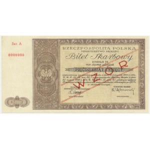Bilet Skarbowy, Emisja II, 50.000 zł 1946 - WZÓR