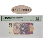 20 zl 2016 - BH 9999999 - PMG 68 EPQ - SOLID