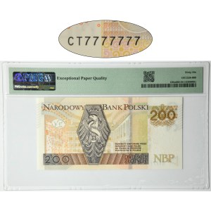 200 PLN 2015 - CT 7777777 - PMG 66 EPQ - SOLID