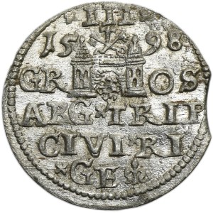 Sigismond III Vasa, Troïka Riga 1598 - croix, cône
