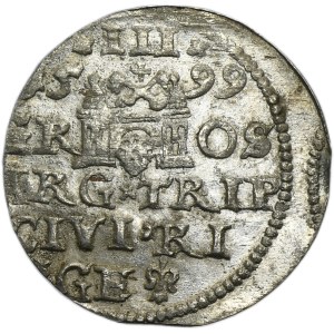 Sigismund III Vasa, 3 Groschen Riga 1599 - LI