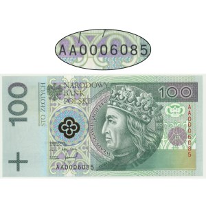 100 zloty 1994 - AA 0006085 - low number
