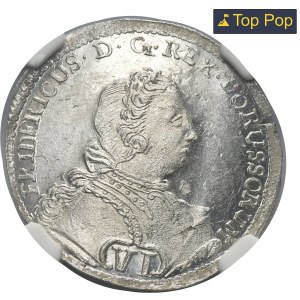 Silesia, Prussian rule, Fredrich II, 6 Groschen Breslau 1746 AHE - NGC MS63