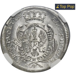 Silesia, Prussian rule, Fredrich II, 6 Groschen Breslau 1746 AHE - NGC MS63