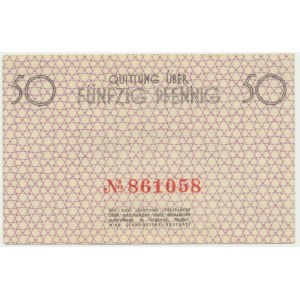 50 Pfennig 1940 - red numerator -