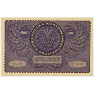 1.000 marek 1919 - I Serja DT -