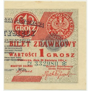 1 halier 1924 - CY ❉ - pravá polovica -.