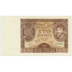 100 gold 1934 - Ser. AV. - znw. +X+ -