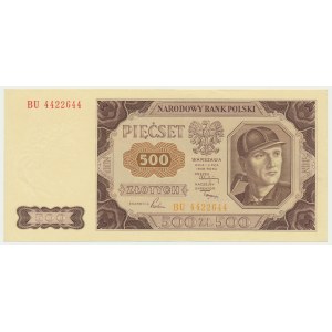 500 zloty 1948 - BU - striped paper