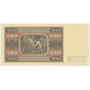 500 zloty 1948 - BU - striped paper
