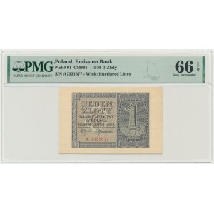 1 gold 1940 - A - PMG 66 EPQ