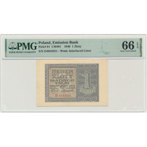 1 gold 1940 - D - PMG 66 EPQ
