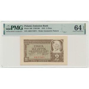 2 gold 1941 - AB - PMG 64 EPQ - sought after series