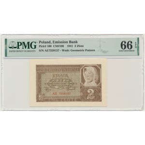 2 oro 1941 - AE - PMG 66 EPQ
