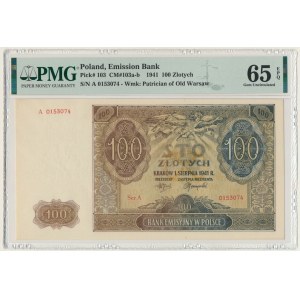 100 Gold 1941 - A - PMG 65 EPQ