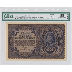 1,000 marks 1919 - III Series AL - GDA 58 NET - wide numbering