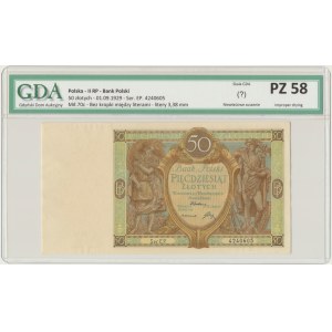 50 zloty 1929 - Ser.EP. - GDA PZ 58