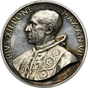 Papal States, Vatican, Pius XII, Medal 1945