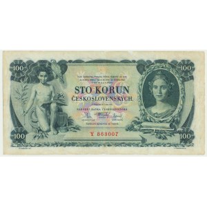 Cecoslovacchia, 100 corone 1931 - Y -