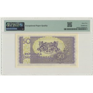 Czechoslovakia, 50 Korun (1945) - SPECIMEN - PMG 65 EPQ