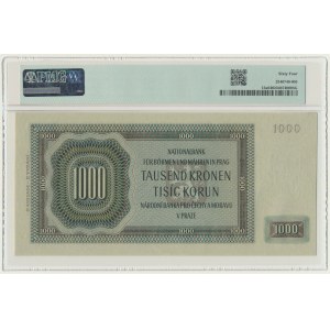 Čechy a Morava, 1 000 korun 1942 - 2. emise - PMG 64