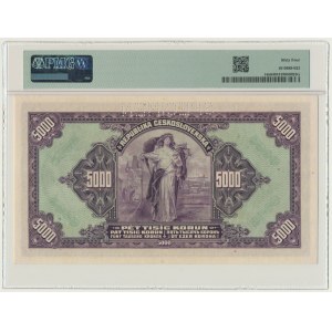 Bohemia and Moravia, 5.000 Korun 1943 - SPECIMEN - PMG 64