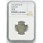 Germany, County of Montfort, Anthony III, 4 Kreuzer 1694 - NGC AU58