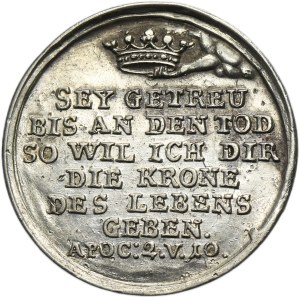 Silésie, Épreuve de médaille d'un ducat en argent vers 1736