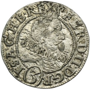 Silesia, Habsburg rule, Ferdinand II, 3 Kreuzer Breslau 1629 HR