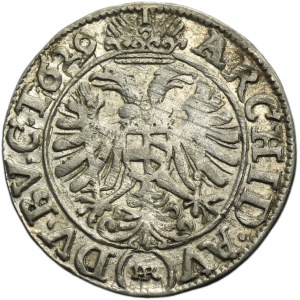 Silesia, Habsburg rule, Ferdinand II, 3 Kreuzer Breslau 1629 HR