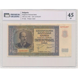 Bulgaria, 500 Leva 1942 - PG 45