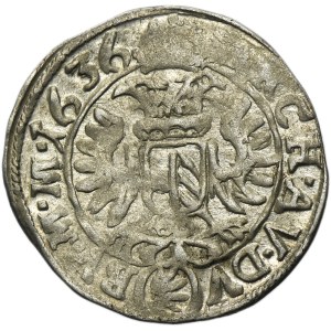 Austria, Ferdinand II, 3 Kreuzer Jáchymov 1636