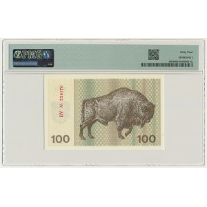 Litva, 100 talonas 1991 - s doložkou - PMG 64