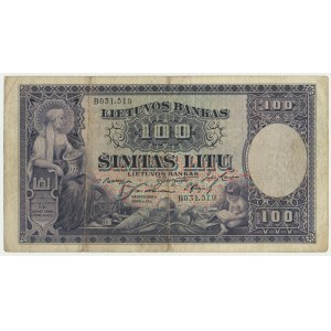 Litva, 100 litov 1928